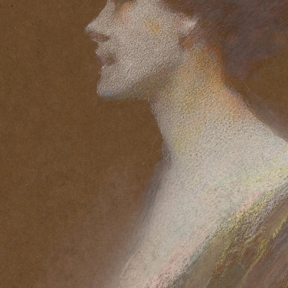 Ritratto Di Una Donna Thomas Wilmer Dewing twd21 quadro stampato su tela