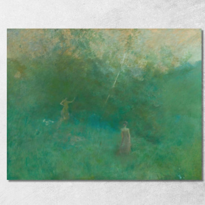 La Betulla Bianca Thomas Wilmer Dewing twd35 quadro stampato su tela