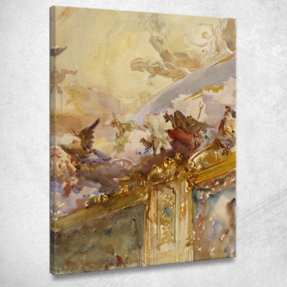 Soffitto Tiepolo Milano John Singer Sargent jss335 quadro stampato su tela