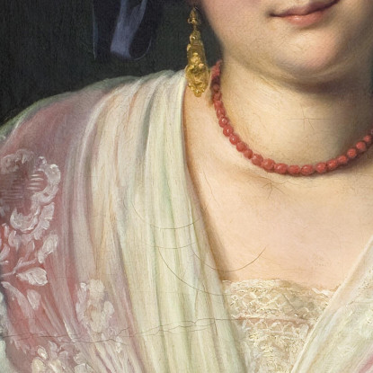 Una Donna Romana In Abito Da Festa Wilhelm Marstrand wmr2 quadro stampato su tela