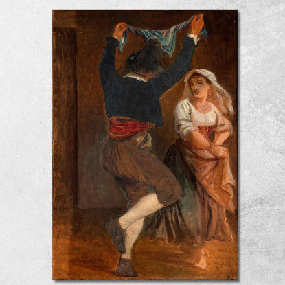 Italiano Danzante Wilhelm Marstrand wmr15 quadro stampato su tela