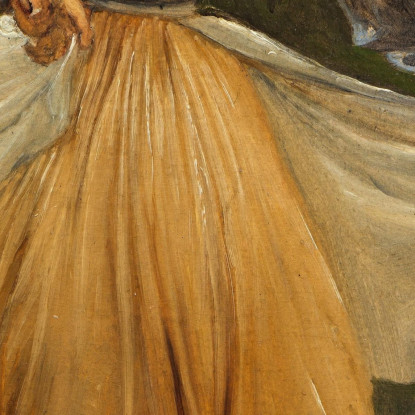 Donna Romana Danzante. Studio Per "Romani Riuniti Per Festeggiare In Un'Osteria" Wilhelm Marstrand wmr16 quadro stampato su tel