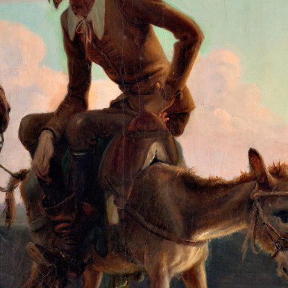 La Prima Cavalcata Di Don Chisciotte Verso Casa Wilhelm Marstrand wmr20 quadro stampato su tela