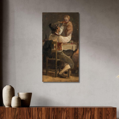 L'Amore Paterno Wilhelm Marstrand wmr26 quadro stampato su tela