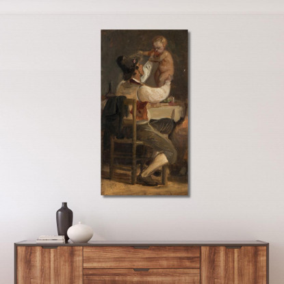 L'Amore Paterno Wilhelm Marstrand wmr26 quadro stampato su tela