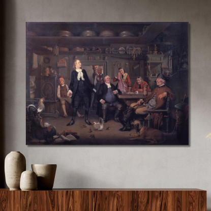 Da "Erasmus Montanus" Di Ludvig Holberg Atto Iii Scena 3 Wilhelm Marstrand wmr27 quadro stampato su tela