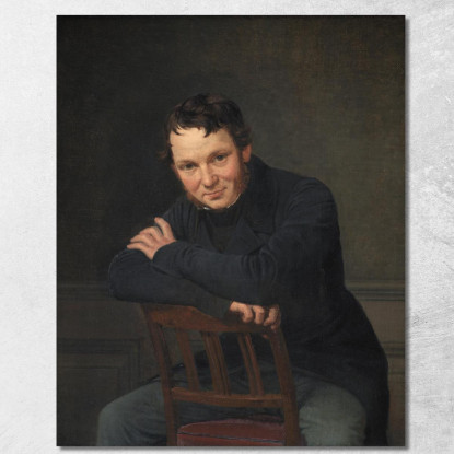 Gottlieb Bindesbøll Architetto Danese Wilhelm Marstrand wmr28 quadro stampato su tela