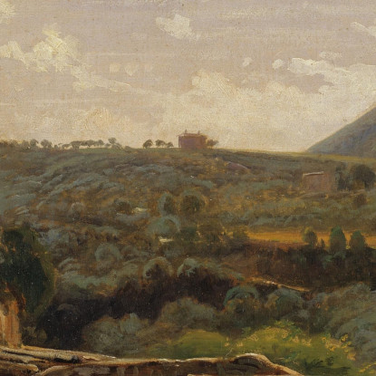 Paesaggio Italiano Wilhelm Marstrand wmr31 quadro stampato su tela