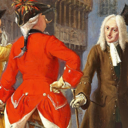 Jacob Von Thyboe E Jean De France Wilhelm Marstrand wmr34 quadro stampato su tela