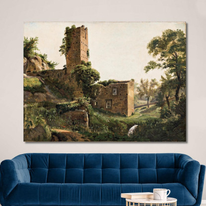 Paesaggio Con Rovine Wilhelm Marstrand wmr38 quadro stampato su tela