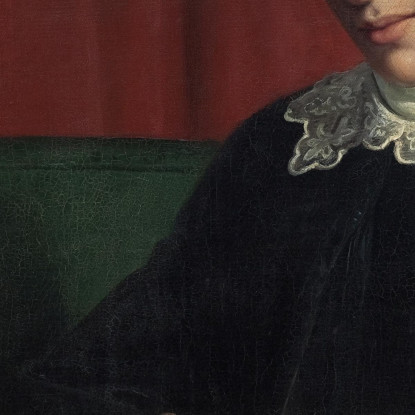 Miss Annette Hage Mostra Al Nipote Hother Hage Wilhelm Marstrand wmr41 quadro stampato su tela