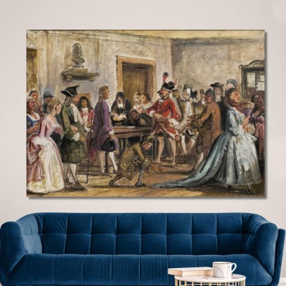 Filemone E I Suoi Accusatori. Scena Da "Il Naufragio Fortunato" Wilhelm Marstrand wmr47 quadro stampato su tela