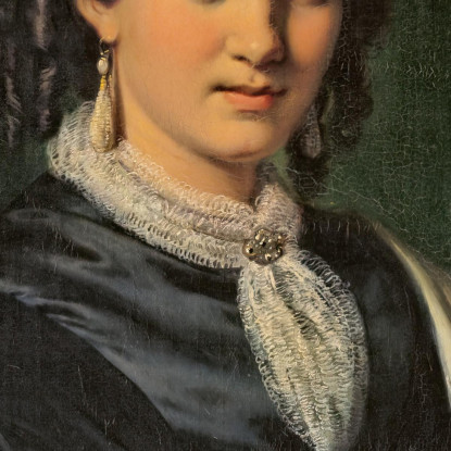 Ritratto Della Signora Vilhelmine Heise Nata Hage Wilhelm Marstrand wmr50 quadro stampato su tela