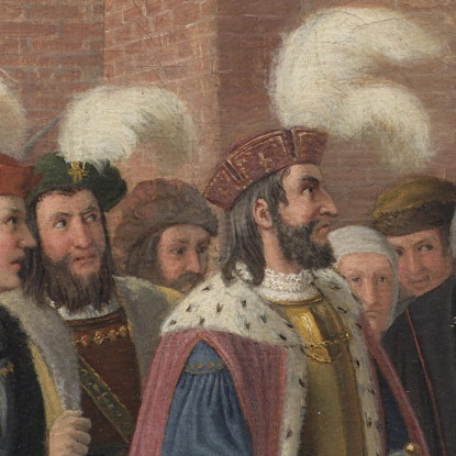 Svend Estridsen E Il Vescovo Vilhelm Wilhelm Marstrand wmr63 quadro stampato su tela