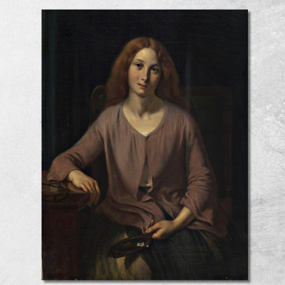 Donna Veneziana Nella Stanza Da Bagno Wilhelm Marstrand wmr71 quadro stampato su tela