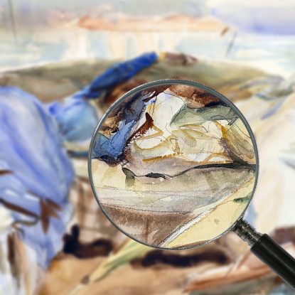 Due Figure In Una Barca Isola Bella Italia John Singer Sargent jss343 quadro stampato su tela