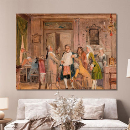 Le Disavventure Di Vielgeschrey Wilhelm Marstrand wmr73 quadro stampato su tela