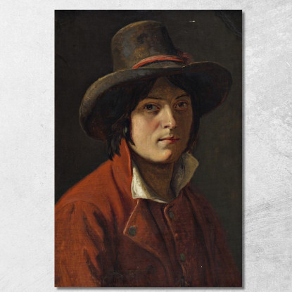 Giovane Campagnolo Wilhelm Marstrand wmr76 quadro stampato su tela