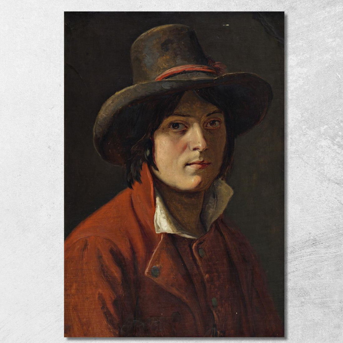 Giovane Campagnolo Wilhelm Marstrand wmr76 quadro stampato su tela