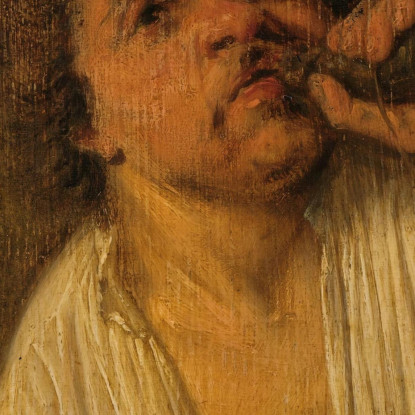 Un Fornaio Che Suona Il Suo Corno Adriaen van Ostade avo1 quadro stampato su tela