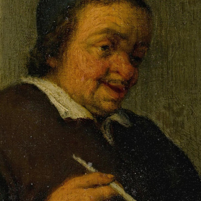 Un Uomo Che Fuma In Un Interno Adriaen van Ostade avo7 quadro stampato su tela