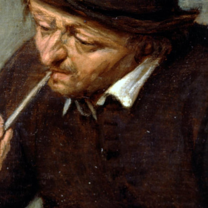 Un Uomo Che Fuma Adriaen van Ostade avo8 quadro stampato su tela