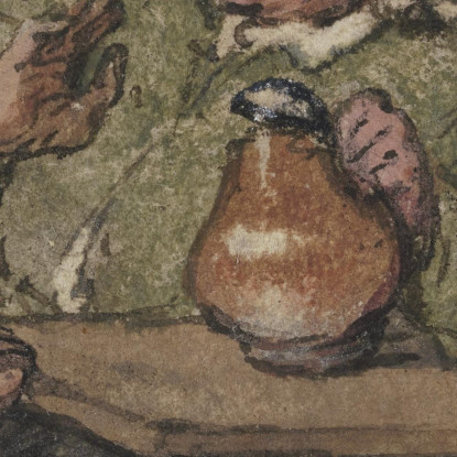 Contadini Scatenati Nella Locanda 2 Adriaen van Ostade avo14 quadro stampato su tela