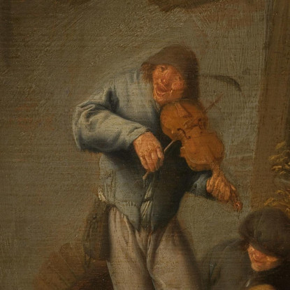 Coppia Danzante Adriaen van Ostade avo20 quadro stampato su tela