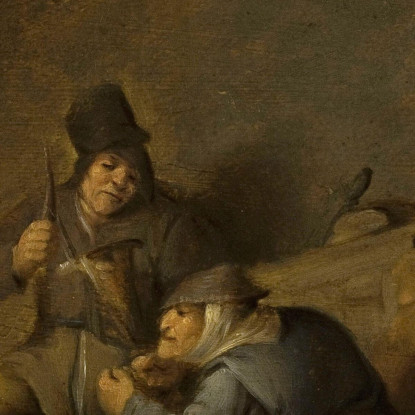 Scena Di Genere In Un Interno Adriaen van Ostade avo22 quadro stampato su tela