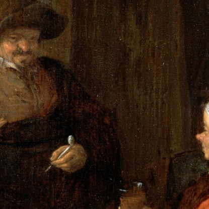 Interno Di Un Cottage Adriaen van Ostade avo26 quadro stampato su tela