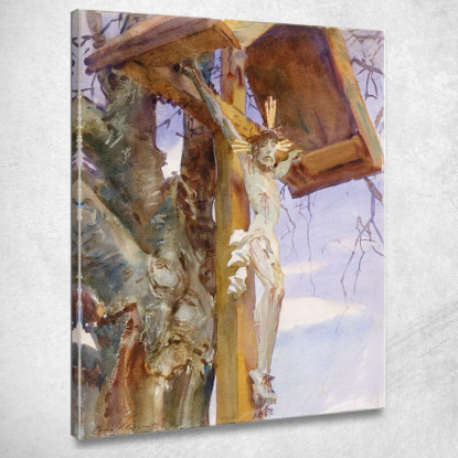 Crocifisso Tirolese John Singer Sargent jss348 quadro stampato su tela