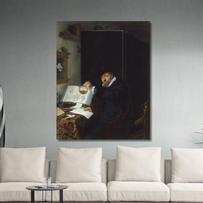 L'Analisi Adriaen van Ostade avo29 quadro stampato su tela