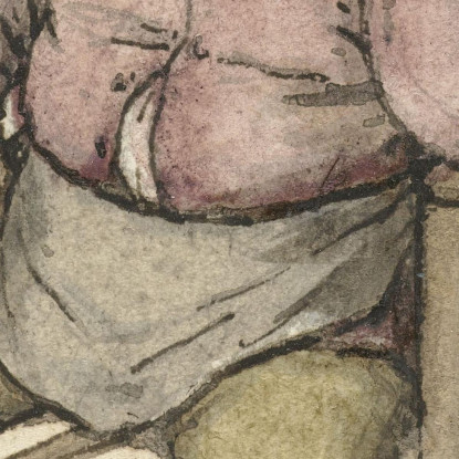 Uomo Seduto Con Una Pipa Adriaen van Ostade avo46 quadro stampato su tela