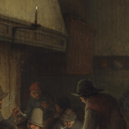 Scena Di Taverna 2 Adriaen van Ostade avo48 quadro stampato su tela