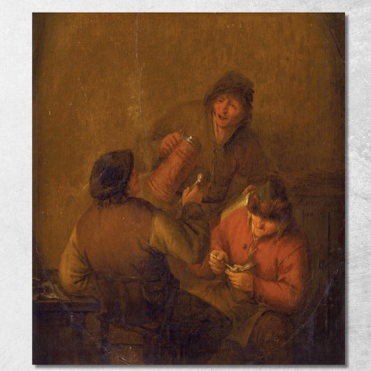 Scena Di Taverna 3 Adriaen van Ostade avo49 quadro stampato su tela