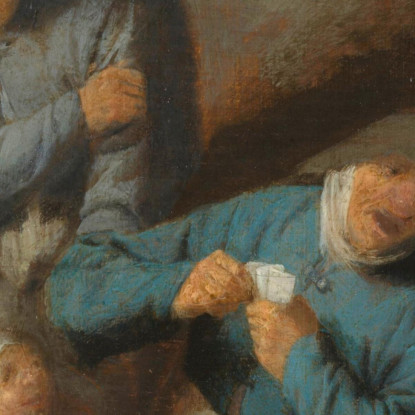 Scena Di Taverna Adriaen van Ostade avo50 quadro stampato su tela