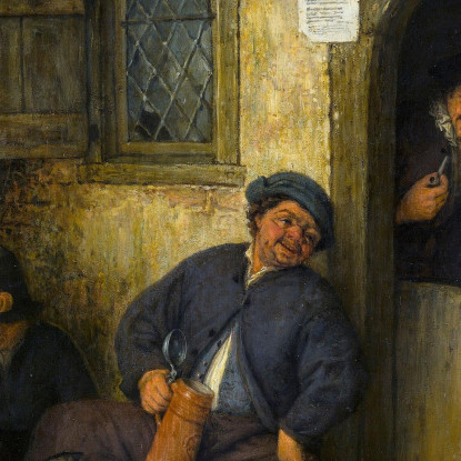 Il Violinista Adriaen van Ostade avo52 quadro stampato su tela