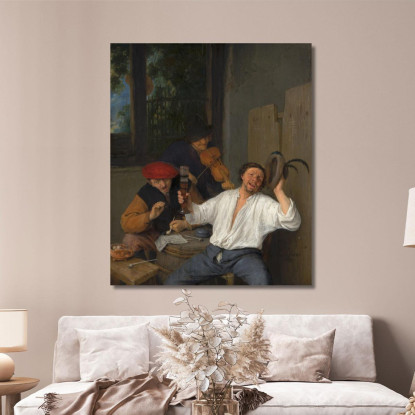 I Beoni Allegri Adriaen van Ostade avo54 quadro stampato su tela