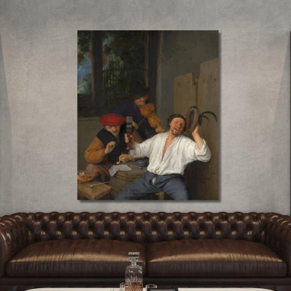 I Beoni Allegri Adriaen van Ostade avo54 quadro stampato su tela