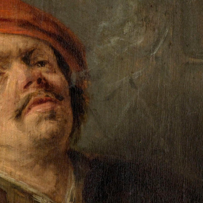 Il Fumatore Adriaen van Ostade avo59 quadro stampato su tela