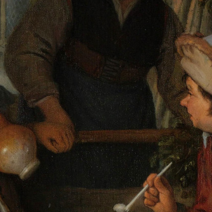 Viaggiatori A Riposo Adriaen van Ostade avo62 quadro stampato su tela