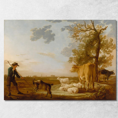 Paesaggio Con Bestiame Aelbert Cuyp acu20 quadro stampato su tela