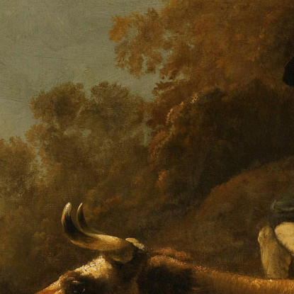 Paesaggio Con Mucche E Un Giovane Mandriano Aelbert Cuyp acu21 quadro stampato su tela