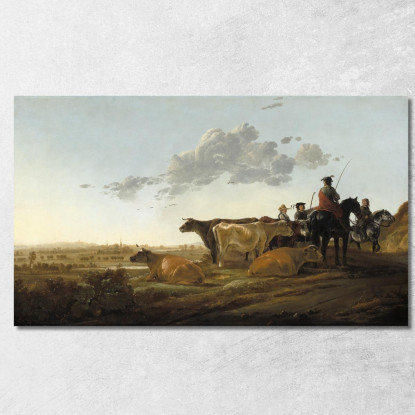 Paesaggio Con Mandriani Aelbert Cuyp acu23 quadro stampato su tela