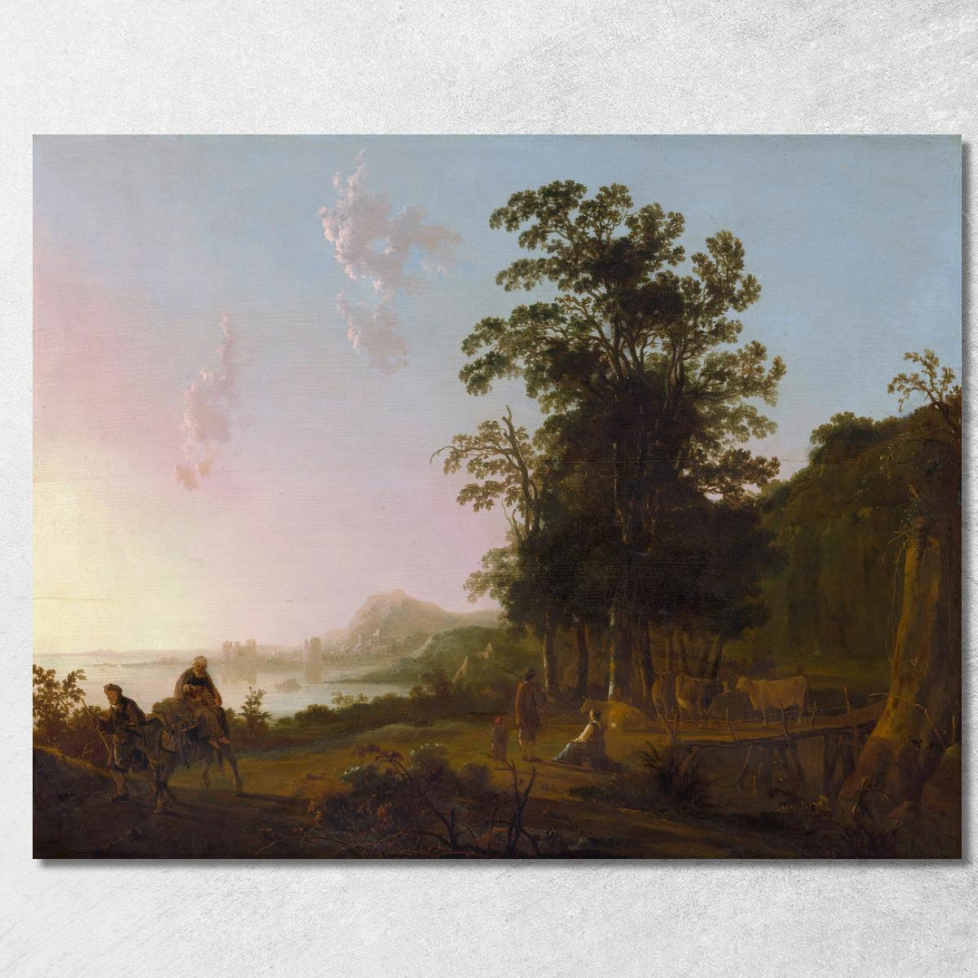 Paesaggio Con La Fuga In Egitto Aelbert Cuyp acu25 quadro stampato su tela
