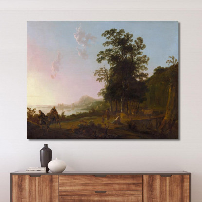 Paesaggio Con La Fuga In Egitto Aelbert Cuyp acu25 quadro stampato su tela