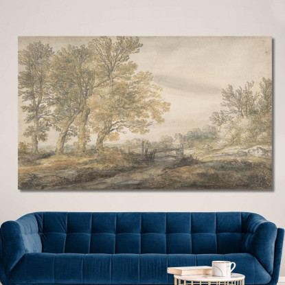 Paesaggio Con Alberi Aelbert Cuyp acu27 quadro stampato su tela