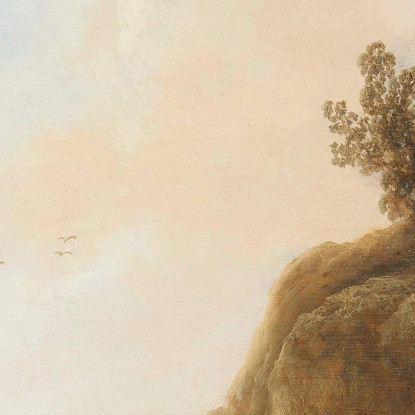 Paesaggio Montuoso Con Le Rovine Di Un Castello Aelbert Cuyp acu30 quadro stampato su tela