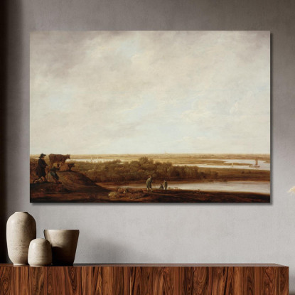 Paesaggio Panoramico Con Pastori Aelbert Cuyp acu32 quadro stampato su tela
