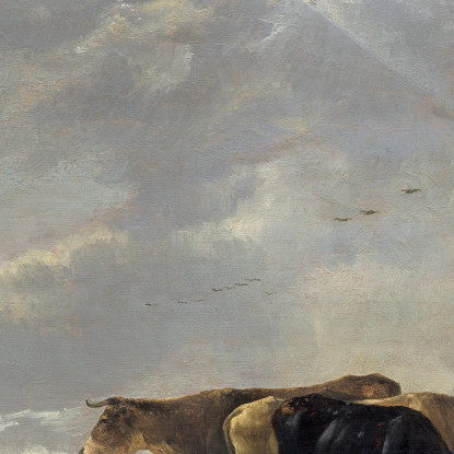 Paesaggio Fluviale Con Mucche 2 Aelbert Cuyp acu37 quadro stampato su tela